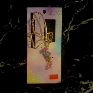 Butterfly Moon Claw Hair Clip